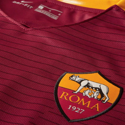 Nike耐克正品Dri-Fit AS Roma 2016男款主场短袖T恤776967-677 - 图2