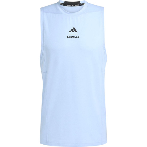 Adidas/阿迪达斯正品LESMILSTANKTOP新款男经典浅蓝色背心KD4348 - 图3