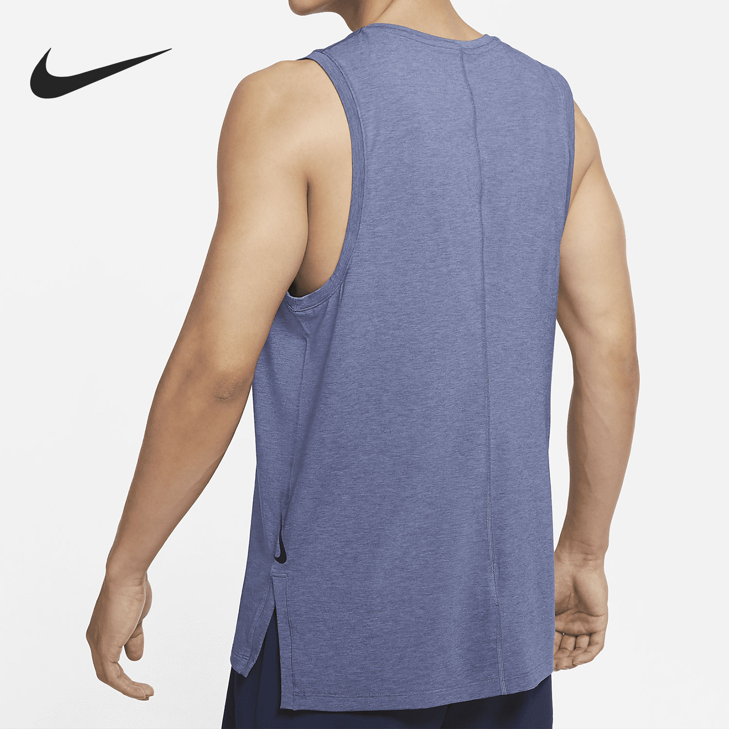 Nike/耐克官方正品YOGA男子透气排汗瑜伽运动无袖背心 BV4037-图1