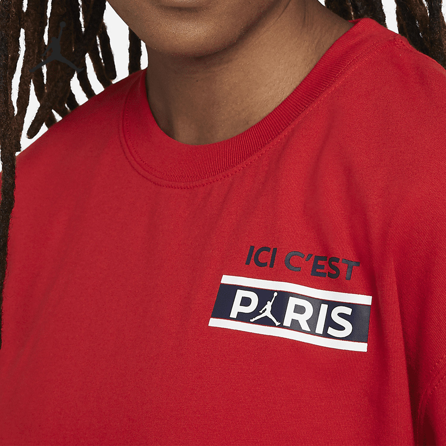 Nike/耐克正品当季新款巴黎圣日耳曼女子休闲T恤 DC0458-657 - 图1