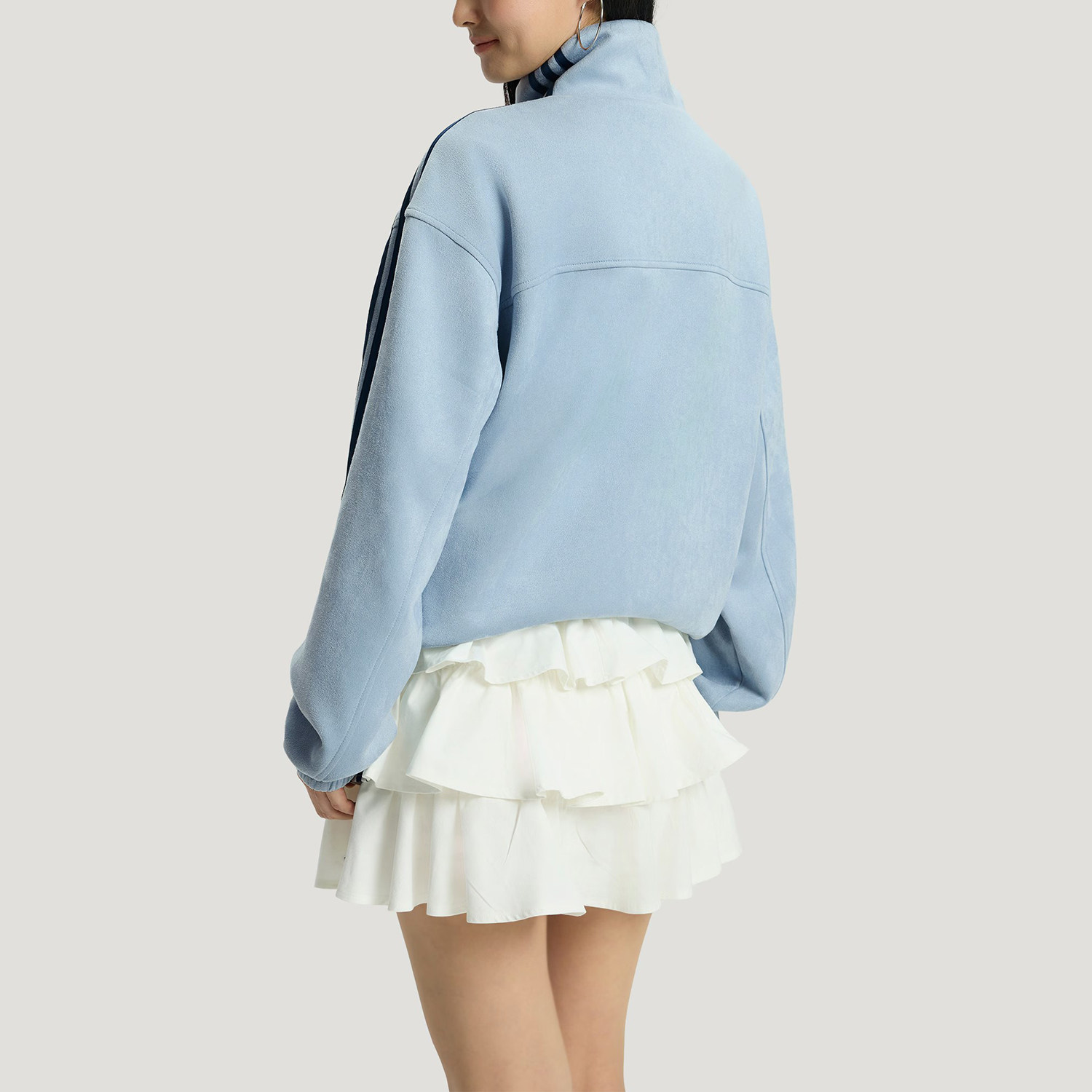 Adidas/阿迪达斯官方正品三叶草男女款新中式潮流柔软夹克KT3846,淘宝优惠券,粉丝福利购,淘宝优惠卷