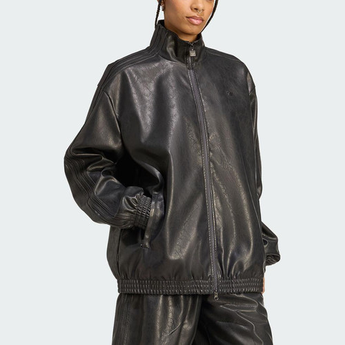 Adidas/阿迪达斯正品三叶草女士日常运动休闲立领耐穿外套JW7326 - 图0