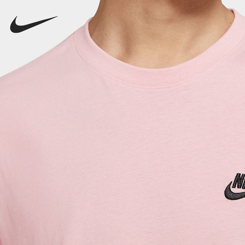 Nike/耐克正品当季新款男子圆领透气宽松休闲运动T恤AR4999-630 - 图1