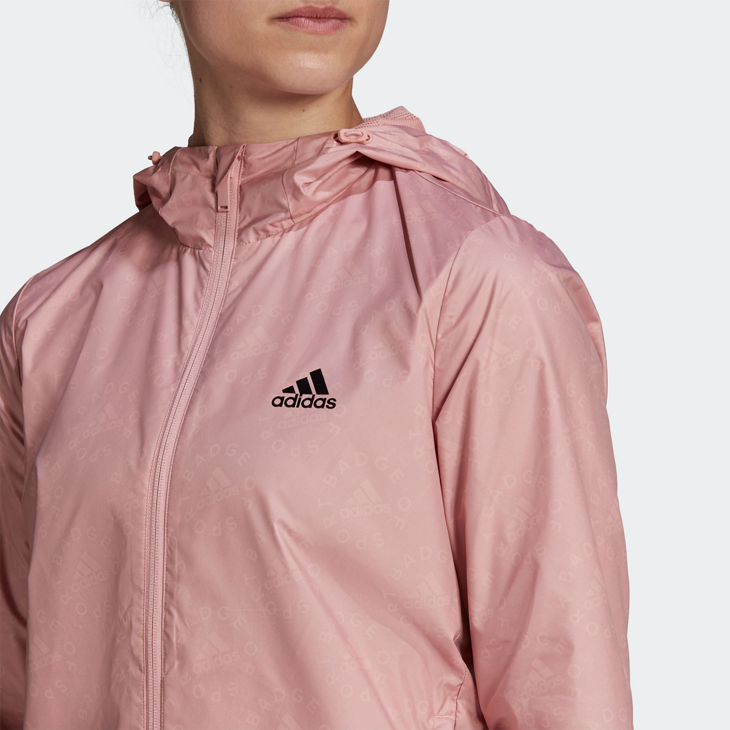 Adidas/阿迪达斯官方正品女子舒适运动休闲连帽夹克外套 HI5259-图1