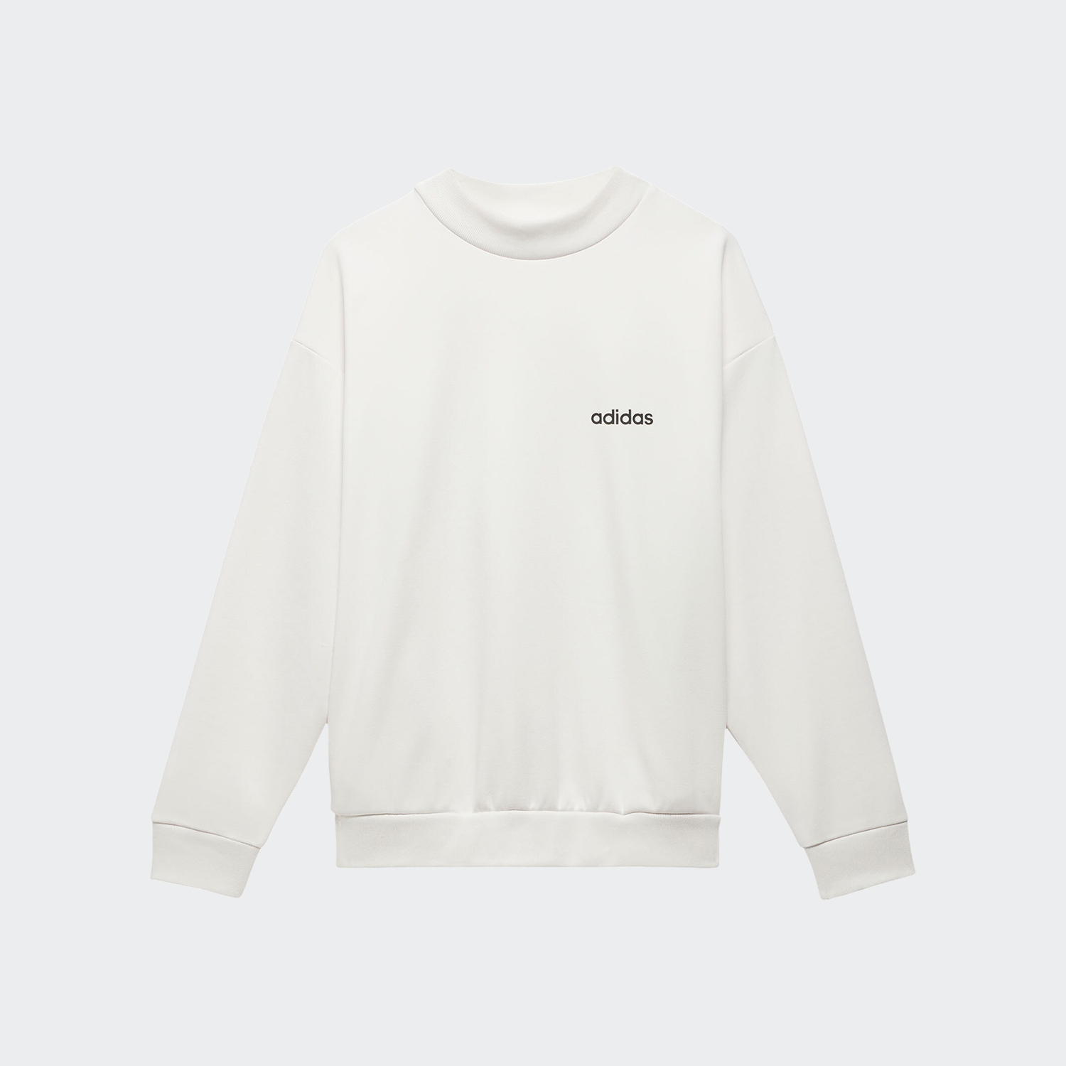 Adidas/阿迪达斯官方正品三叶草男女简约时尚印花休闲卫衣IA3436 - 图1