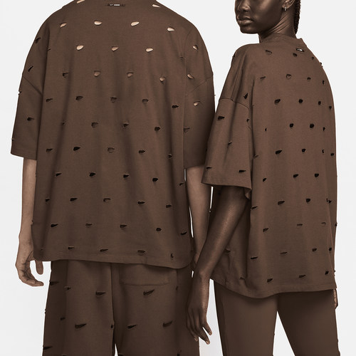 Nike/耐克官方正品Jacquemus Swoosh男女同款宽松T恤FJ3478-259 - 图0