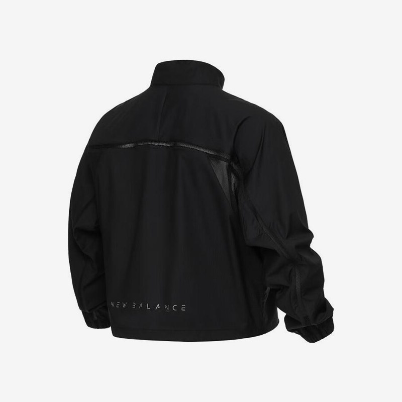 New Balance/NB正品新款女士训练宽松拉链夹克外套5AD24532-BK - 图2