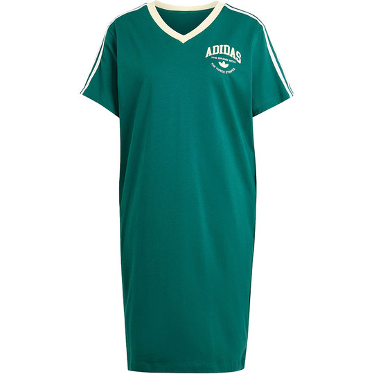 Официальное женское спортивное платье Adidas с v-образным вырезом и короткими рукавами VRCT DRESS IR6042