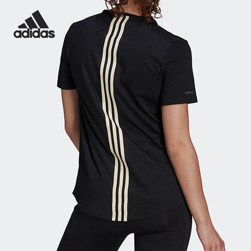 Adidas/阿迪达斯正品2021夏季新款跑步训练运动女子半袖T恤GN4970-图1