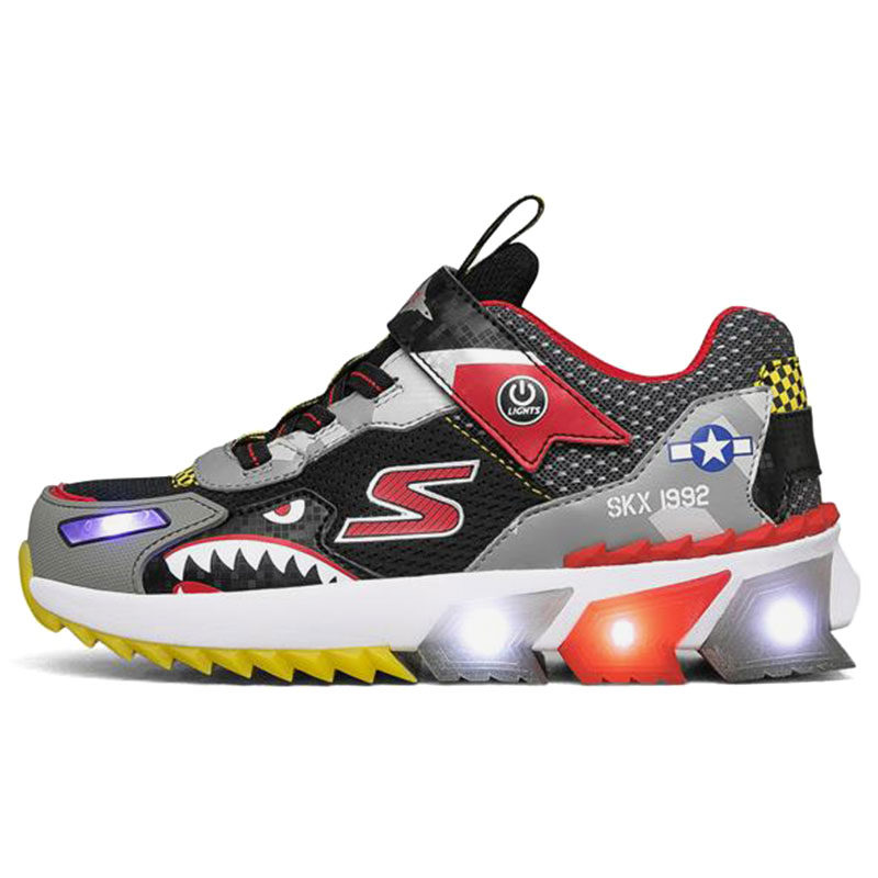 Skechers/斯凯奇正品当季新款儿童魔术贴炫酷时尚大底闪灯鞋,淘宝优惠券,粉丝福利购,淘宝优惠卷