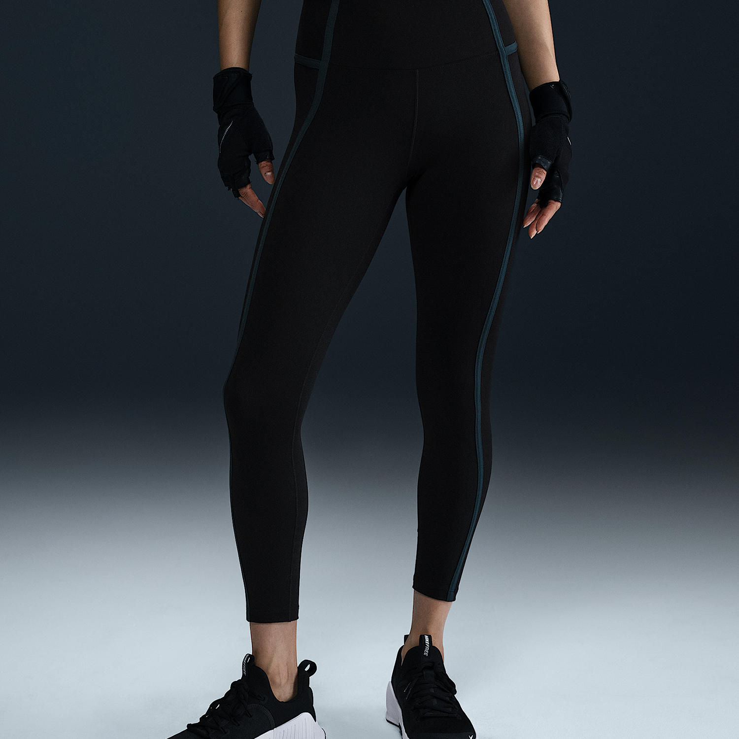 Nike/耐克官方正品2025秋季款女士运动高腰紧身长裤HJ1138-010 - 图0