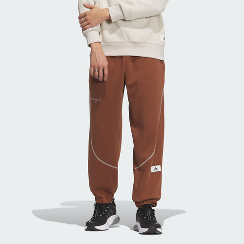Adidas/阿迪达斯官方正品新款男子加绒保暖针织运动长裤IP4977 - 图0