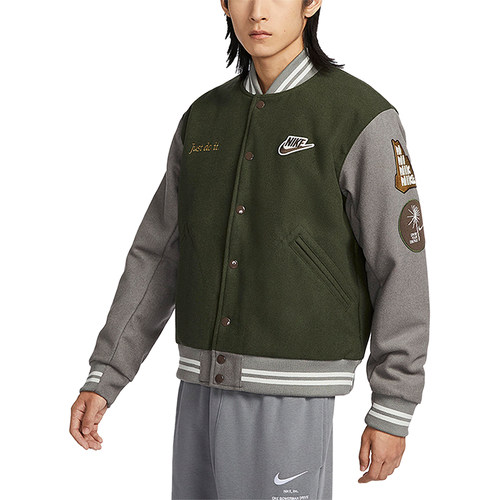 Nike/耐克正品冬新款男士经典拼接宽松保暖图案外套FV4026-325 - 图3