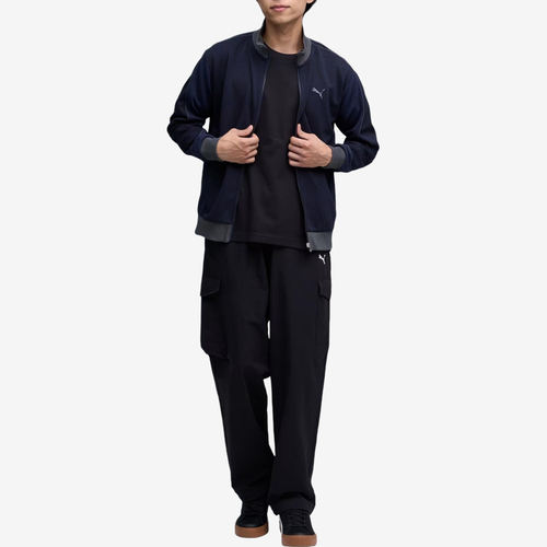 Puma彪马正品CORE HERITAGE MIX CLOTH男立领拉链夹克690135-16 - 图0