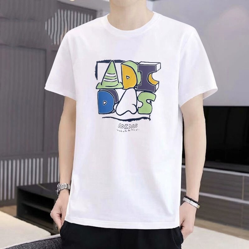 Adidas阿迪达斯白色T恤2025夏季新款宽松运动服纯棉短袖男士半袖,淘宝优惠券,粉丝福利购,淘宝优惠卷