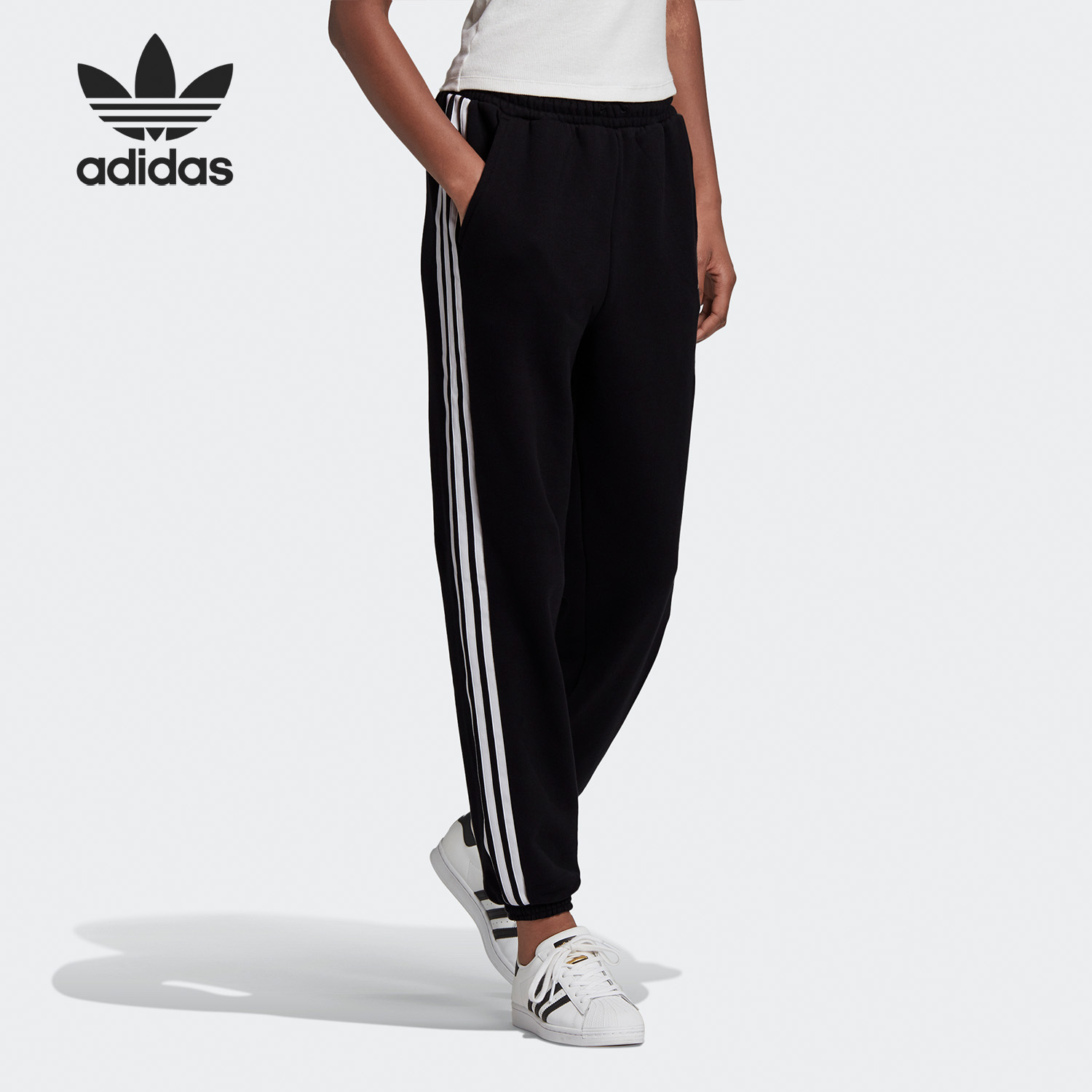 Adidas/阿迪达斯正品三叶草 JOGGER PANTS 女子休闲运动裤 GD2260 - 图2