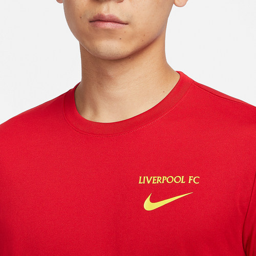 Nike/耐克正品利物浦男士亲肤舒适运动足球短袖T恤FZ8719-687 - 图1