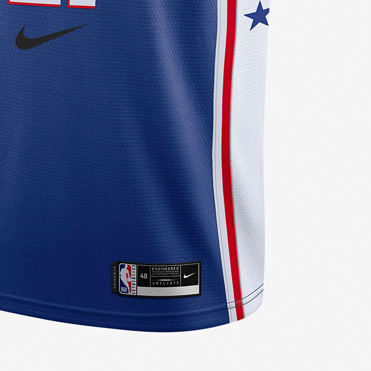 Nike/耐克正品2020赛季费城76人队NIKE NBA SW男子球衣新款CW3678 - 图2