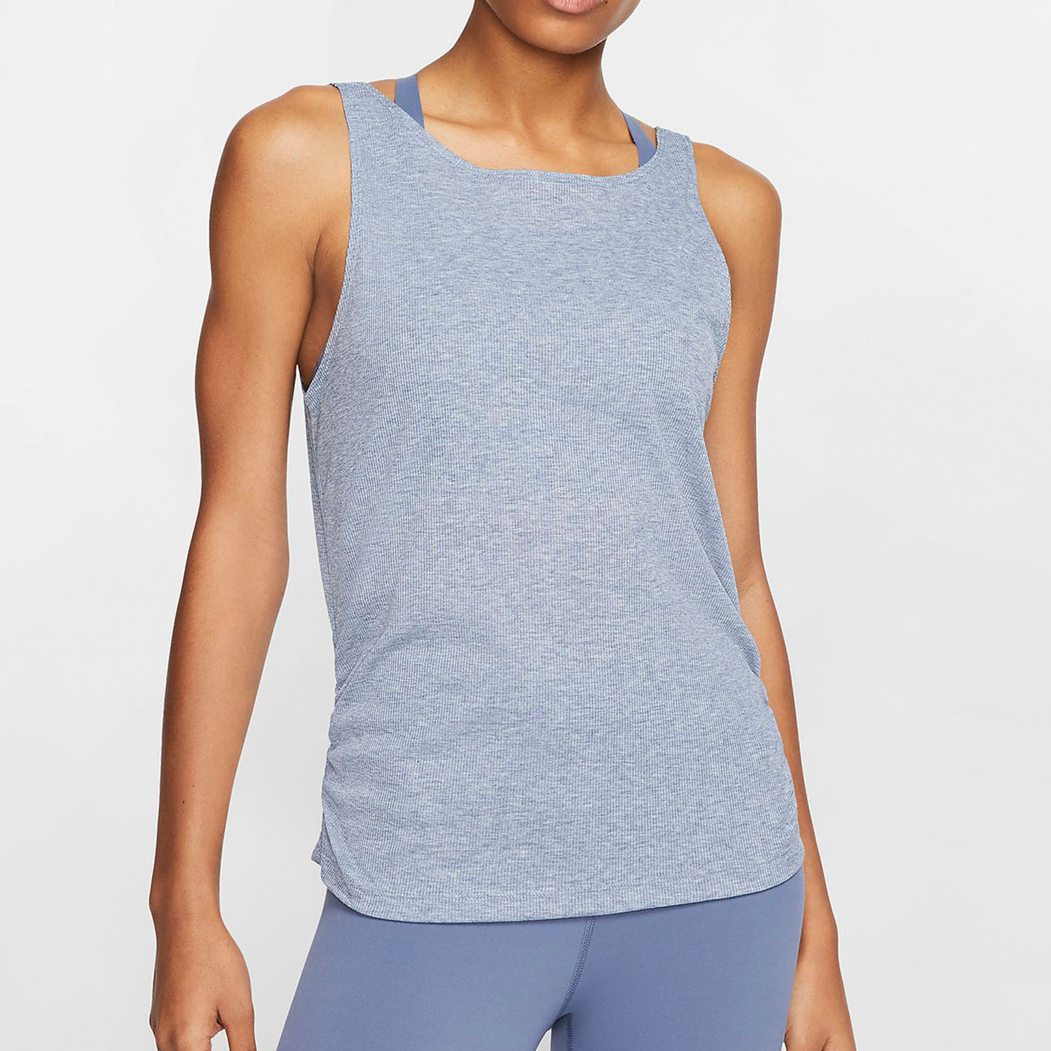 Nike/耐克正品夏季新款YOGA RUCHED 女子舒适背心健身瑜伽CJ4218 - 图1