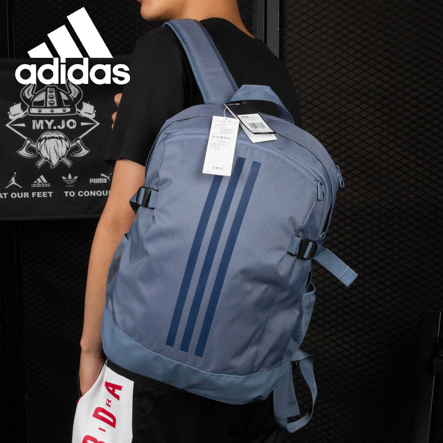 Adidas/阿迪达斯官方正品男女书包背包健身训练运动双肩包 CG0493-图1