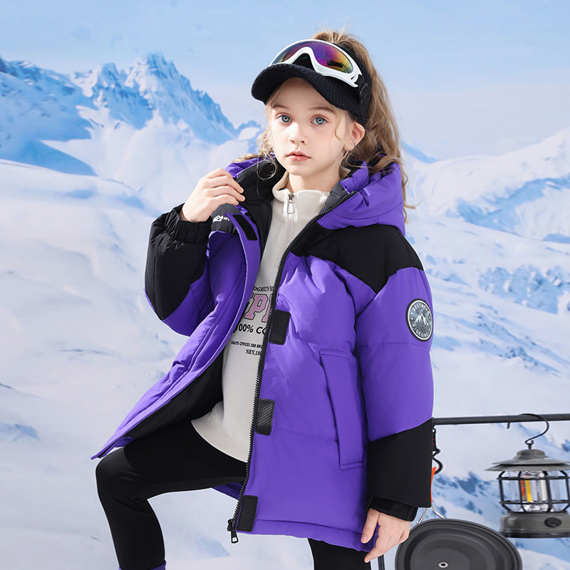 儿童羽绒服男童女童2025新款洋气中长款中大童冬季加厚保暖外套,淘宝优惠券,粉丝福利购,淘宝优惠卷