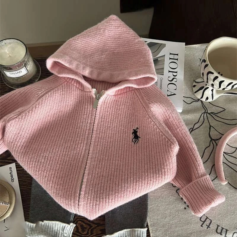 女童毛衣秋冬季针织衫儿童初冬外穿时髦多巴胺百搭冬装连帽衫外套,淘宝优惠券,粉丝福利购,淘宝优惠卷