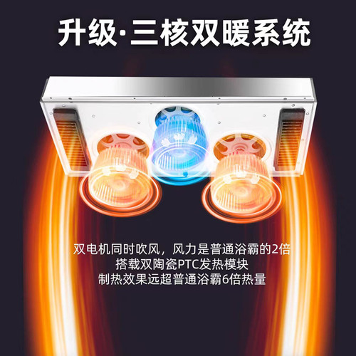 樱花帝王浴霸集成吊顶卫生间取暖照明灯排气扇五合一体浴室暖风机 - 图0