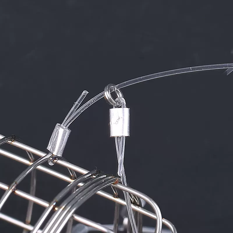 Automatic rings stainless steel, blue crab