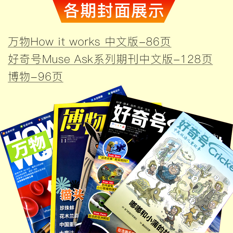 1-4月现货2024年好奇号万物博物 2023年1-12月杂志全年订阅每月发货杂志月刊打包 2022年打包-图2