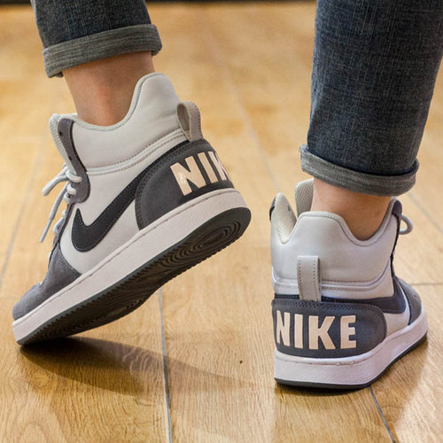 Nike/耐克秋季新款高帮板鞋女鞋简版AJ休闲鞋复古篮球鞋运动鞋潮 - 图1