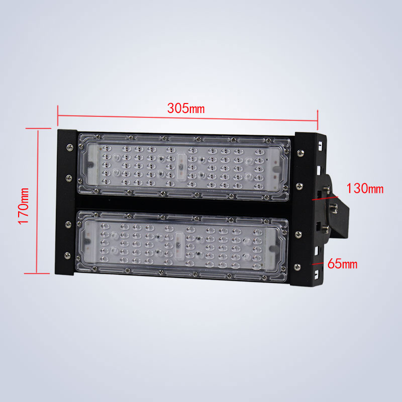 led黑金刚2代投光灯高亮可调节30w40w48w50w56w64w模组隧道灯外壳 - 图1