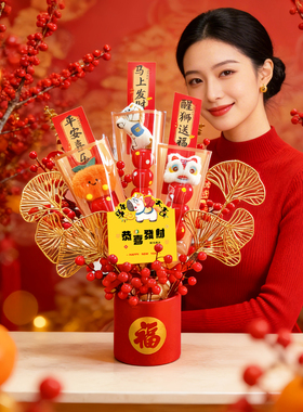 马上有钱2026新年发财福桶花