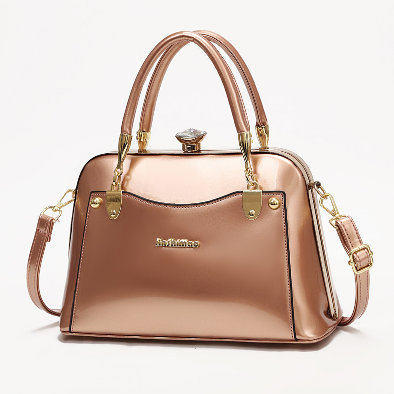 女2022新款漆皮欧美宴会手提贝壳包 flyfree女士包袋