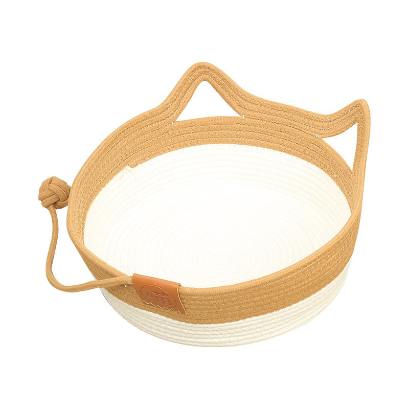 宠物猫窝藤编草编窝猫抓板凉席夏季清凉玉米皮毛毡毛毡猫,淘宝优惠券,粉丝福利购,淘宝优惠卷