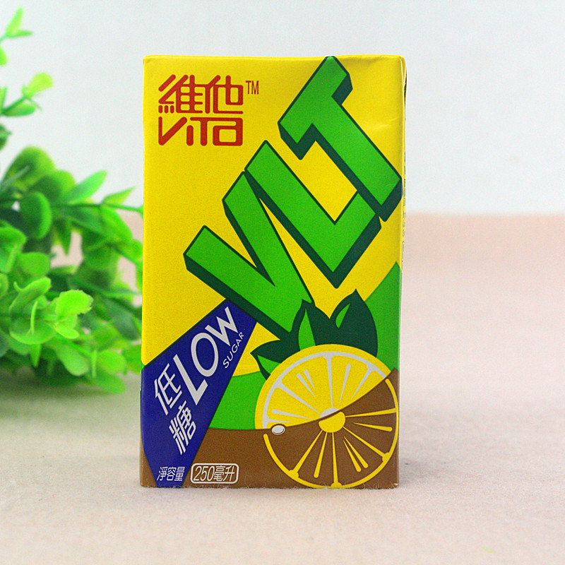 香港饮品进口维他Vitasoy/低糖柠檬茶港版涩得起红茶250ml6盒整箱 - 图1