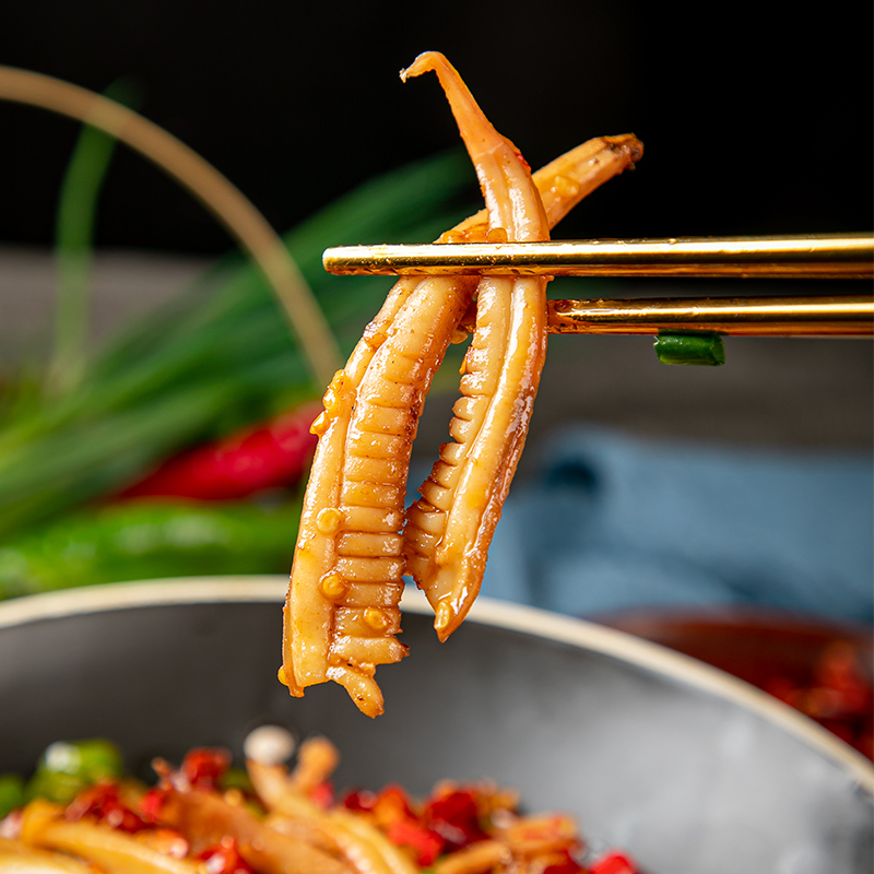 切花鱿鱼须450g高诚鲜生铁板烧烤章鱼须海鲜饭店半成品商用食材 - 图0