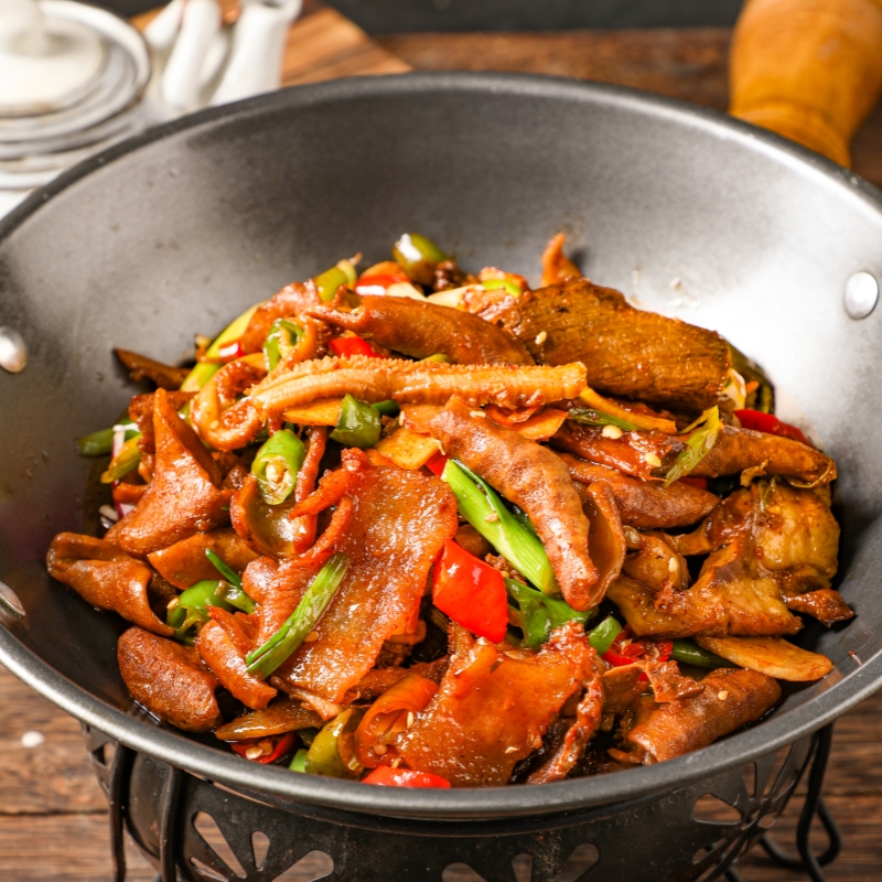 整箱黄牛杂牛肠牛心牛肚牛肉干锅炒菜酒店饭店餐饮半成品菜聚诚食-图0