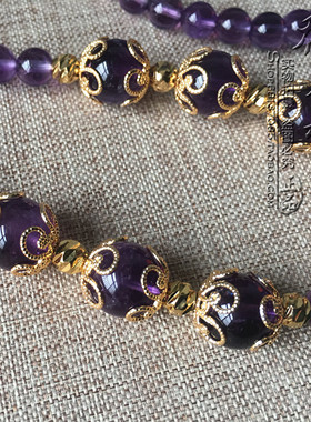 天然紫水晶项链银色泰国蝴蝶佛牌