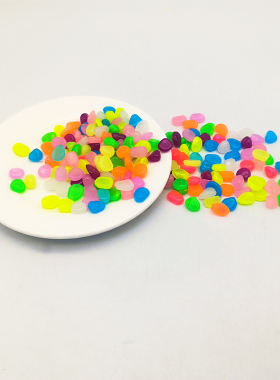 夜光石装饰石彩石花盆公园庭院