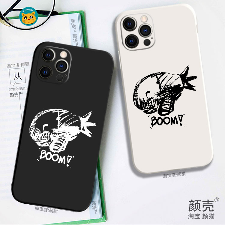 电锯人蕾塞BOOM手机壳8适用苹果15 16 17 13PLUS硅胶红米K50小米12华为P40 MATE60PRO一加ace2 oppo vivo x90 - 图0