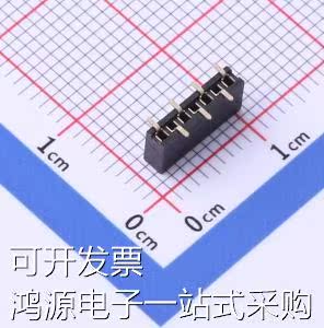 X1311FVS-07-C43D35R1 排母 间距:1.27mm 1x7P 立贴 原装现货 - 图0