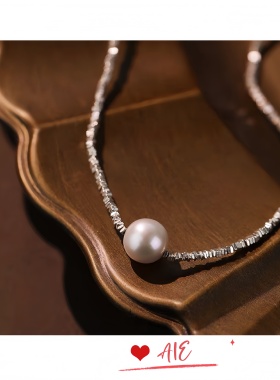 镀K金碎银子项链轻奢小众颈链女夏季新款锁骨链