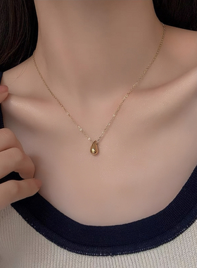 AIE永恒的爱~轻奢水滴项链时尚设计感锁骨链送爱人礼