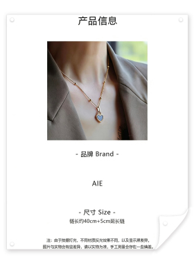 钛钢镀K金项链女款轻奢小众设计高级感锁骨链