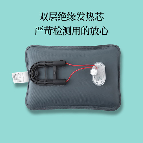 热水袋充电防爆暖手宝暖水袋可爱毛绒痛经敷肚子暖宝可拆洗电暖宝 - 图2