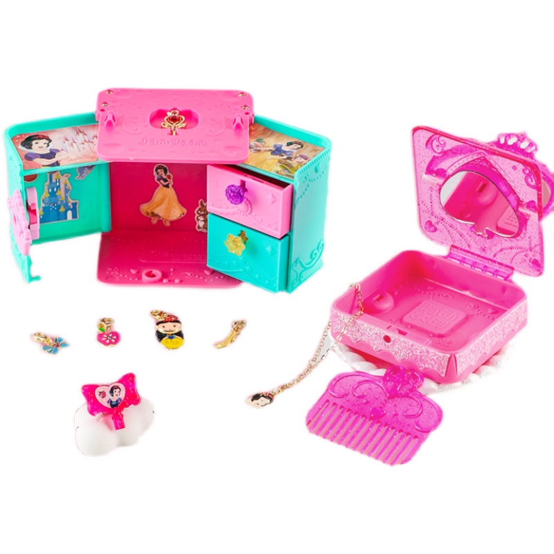 冰雪奇缘惊喜百宝箱艾莎公主爱莎安娜叶罗丽首饰盲盒儿童女孩玩具 - 图3