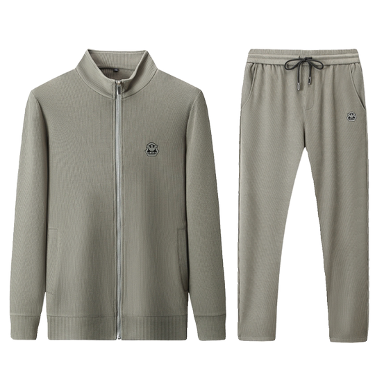 正品意大利名牌高端男士运动服套装春秋季休闲夹克外套男装两件套