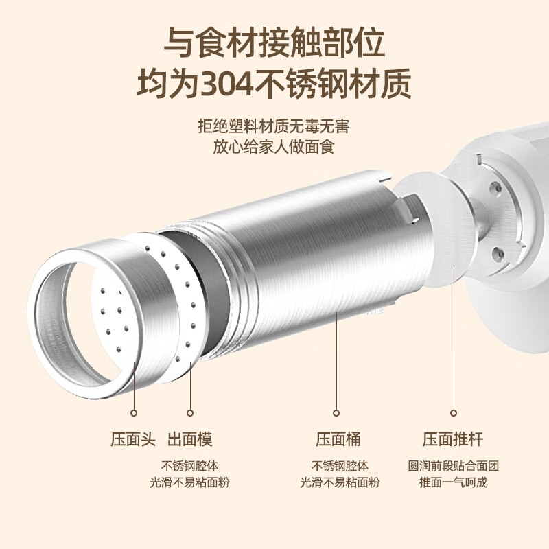 志高面条机家庭用电动手持自动面条枪饸络机小型电动自动压面条机 - 图2