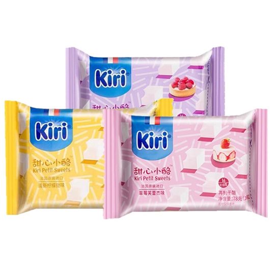 French Cheese Kiri Fruit Cheese Strawberry Shortcake Cheese Points Children's Snacks Ready-to-eat Individual Packs