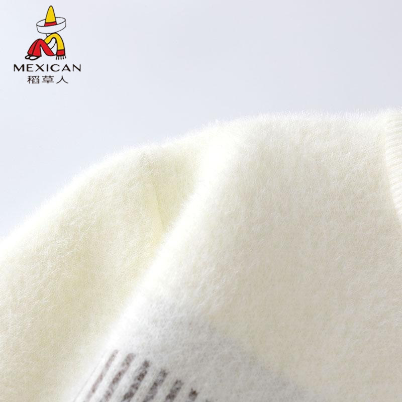 2025新款稻草人针织衫男冬季休闲打底针织衫水貂绒圆领套头毛衣男,淘宝优惠券,粉丝福利购,淘宝优惠卷